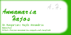 annamaria hajos business card