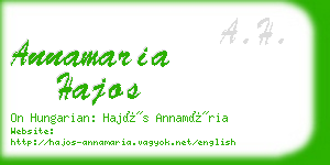 annamaria hajos business card